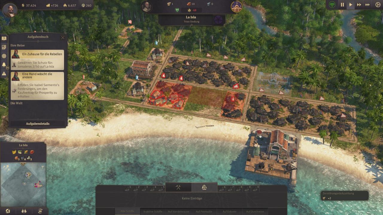 [15/04/2019] Fangt ihr auf La Isla zu groß an, scheitert das Vorhaben schnell.