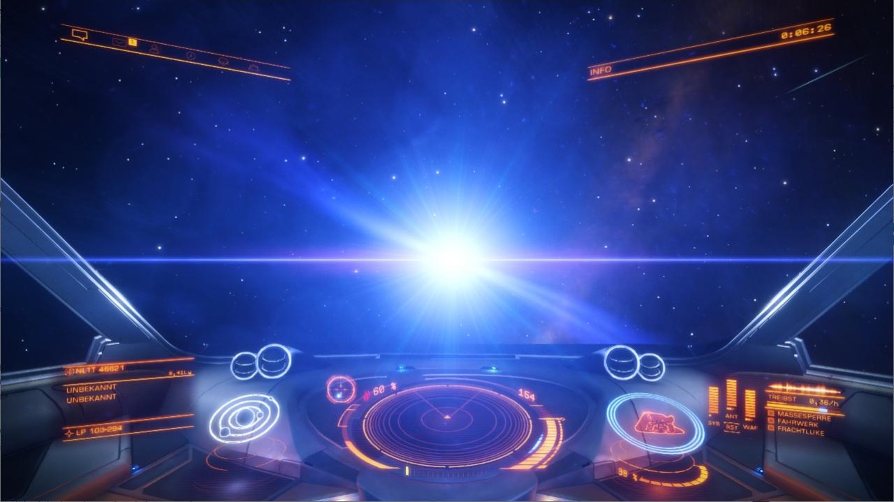 [26/04/2019] In diesem System von Elite: Dangerous strahlt uns anstatt einer klassischen Sonne ein greller weißer Zwerg an.