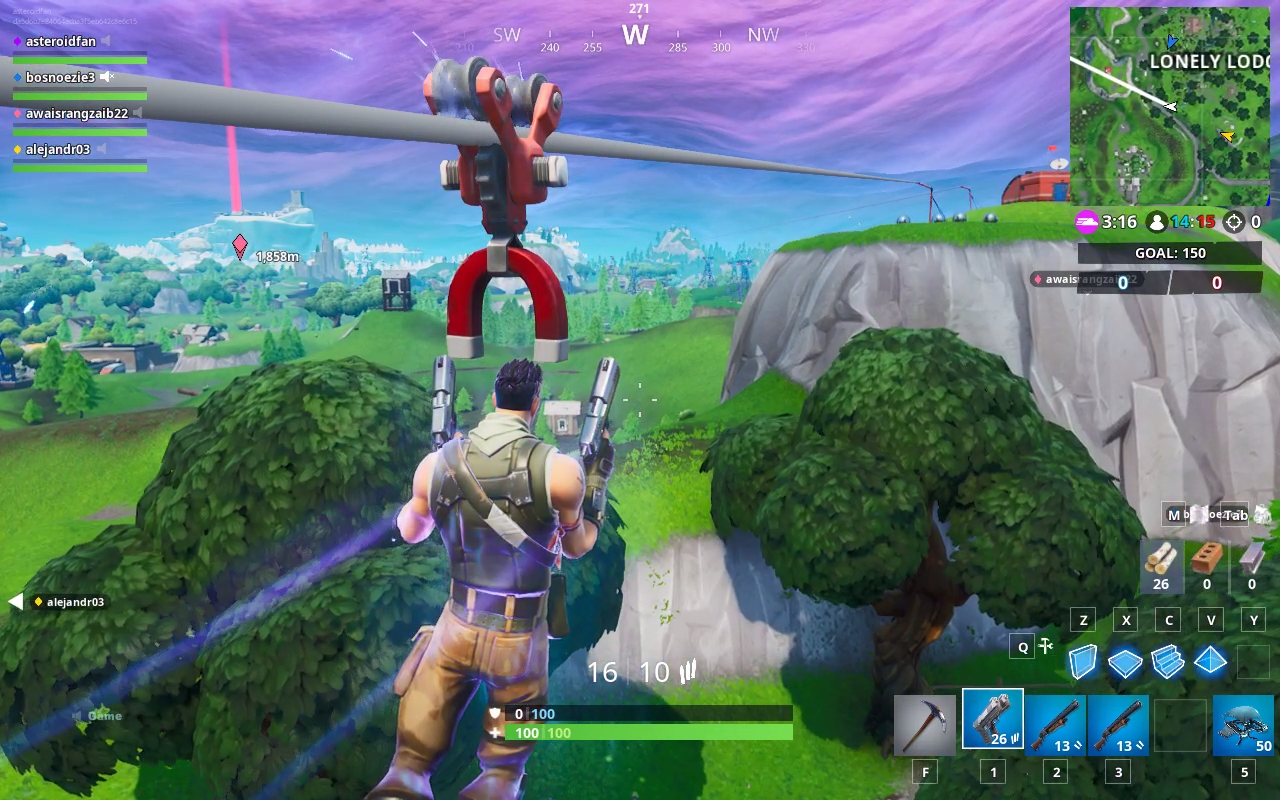 [30/04/2019] In unserem Multiplayer-Praxistest life Fortnite via GeForce Now tadellos. Wer über einen Internettarif mit Volumenbeschränkung verfügt, sollte allerdings vorsichtig sein – pro Stunde gehen in FullHD im Durchschnitt etwa zehn Gigabyte durch die Leitung.