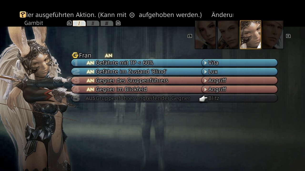 [03/05/2019] Praktisch: In der Switch-Version könnt ihr nun drei Gambit-Sets speichern.