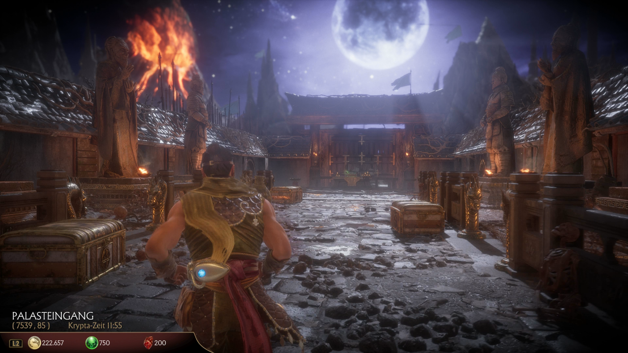 [14/05/2019] In der Krypta lauft ihr in der Third-Person-Ansicht umher und öffnet Schatztruhen gegen Ingame-Währung. Ein netter Zeitvertreib, aber nicht mehr.