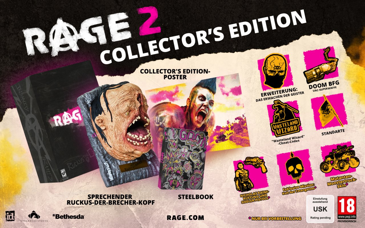 [06/05/2019] Unser Hauptgewinn: Die Collector's Edition (PS4-Fassung) von Rage 2