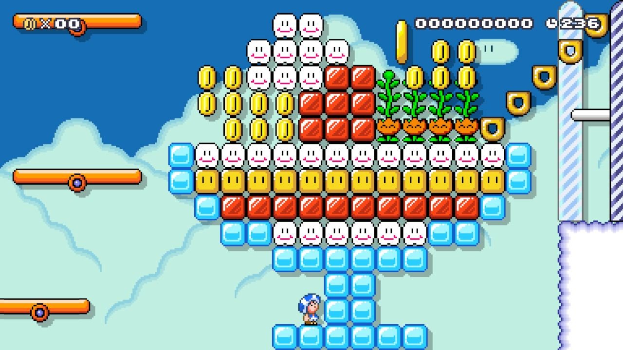 [28/05/2019] Wie im ersten Teil gilt: Wollen wir einen Level auf den Mario-Maker-Server hochladen, müssen wir ihn zuerst selbst absolvieren.