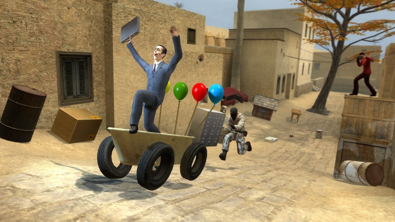 [28/06/2019] Eine Spielfigur aus Counter-Strike jagt den G-Man aus Half-Life. Wer solchen Schabernack erleben will, wirft am besten einen Blick auf Garry’s Mod, einen Physik-Baukasten aus der Feder der Facepunch Studios (Rust).