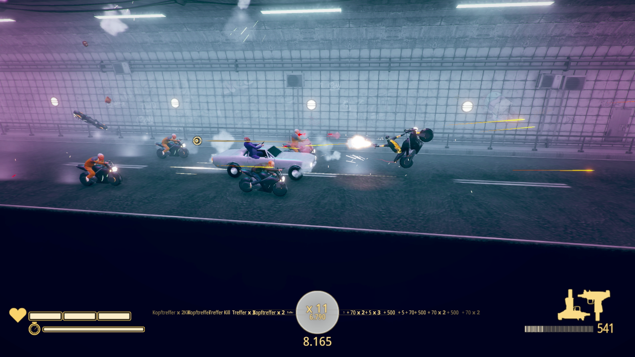 [13/06/2019] Das Spiel bemüht sich immer um Abwechslung. So ballert ihr mal auf einem Skateboard um euch, mal liefert ihr euch eine blutige Verfolgungsjagd auf einem Motorrad.