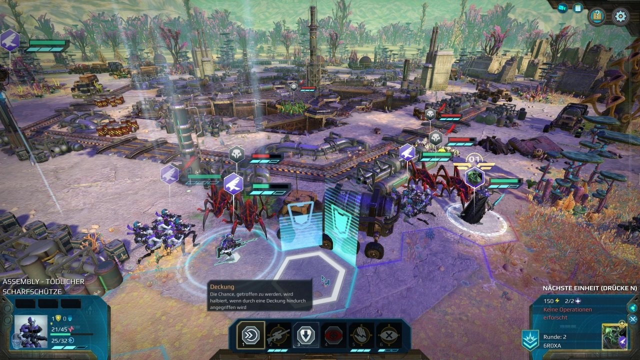 [05/07/2019] Durch das Sci-Fi-Setting besitzen die meisten Einheiten auch Fernkampfangriffe. Darum spielt Deckung eine wichtigere Rolle als in Age of Wonders 3.&nbsp;