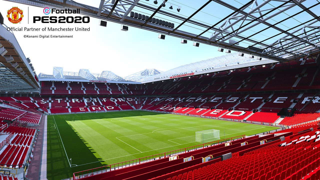 Dank toller Licht- und Schatteneffekte erstrahlt auch Old Trafford in PES 2020 in wundervollem Glanz.