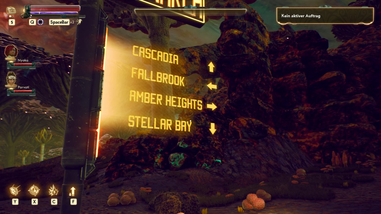 [02/08/2019] Wo geht's lang? The Outer Worlds bietet zwar keine Open World, aber trotzdem weitläufige Gebiete zum Erkunden.