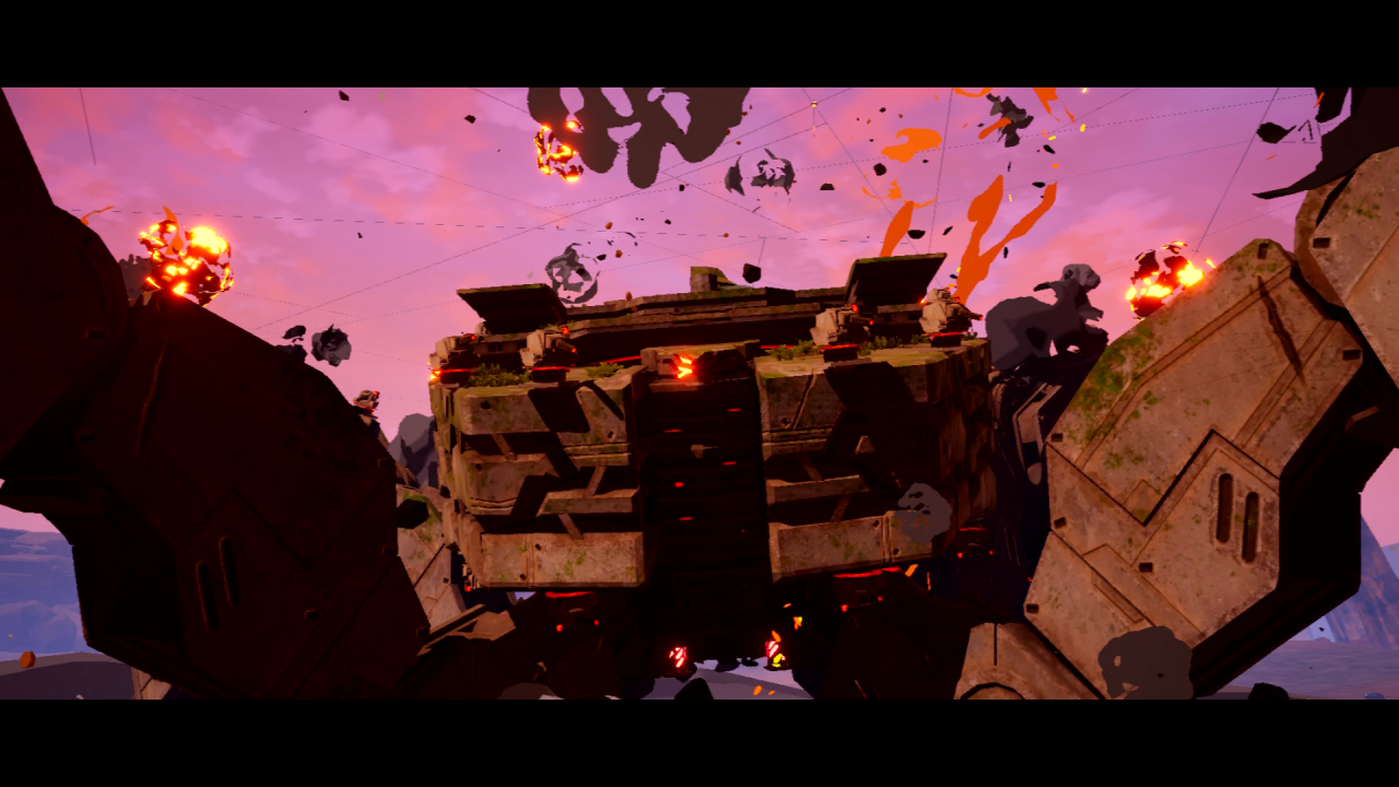 Optisch ist Daemon X Machina dank des Cel-Shading-Looks à la Breath of the Wild, des hübschen Stils und der flüssigen Bildrate nichts vorzuwerfen, ganz im Gegenteil!