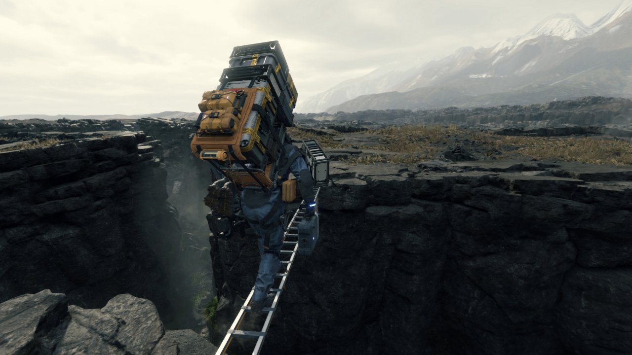 [25/09/2019] Sams automatische Leiter hilft nicht nur beim Bergsteigen, sondern auch dabei, größere Schluchten zu überqueren. Nützliches Teil!