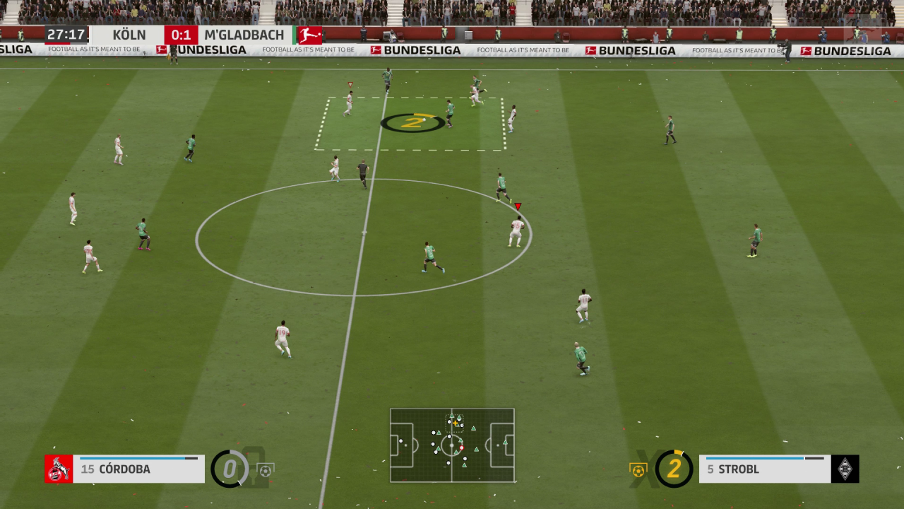 Fussballspiel in FIFA 20