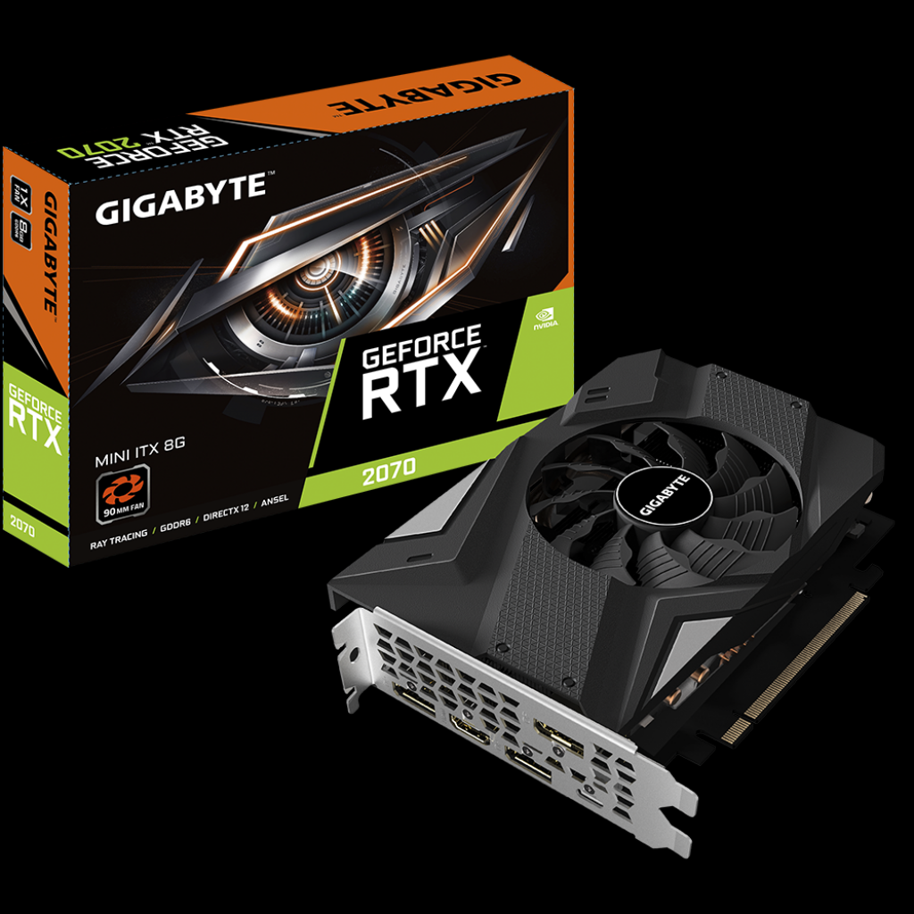 [18/10/2019] Die Gigabyte GeForce RTX 2070 Mini ITX misst nur 17 Zentimeter in der Länge