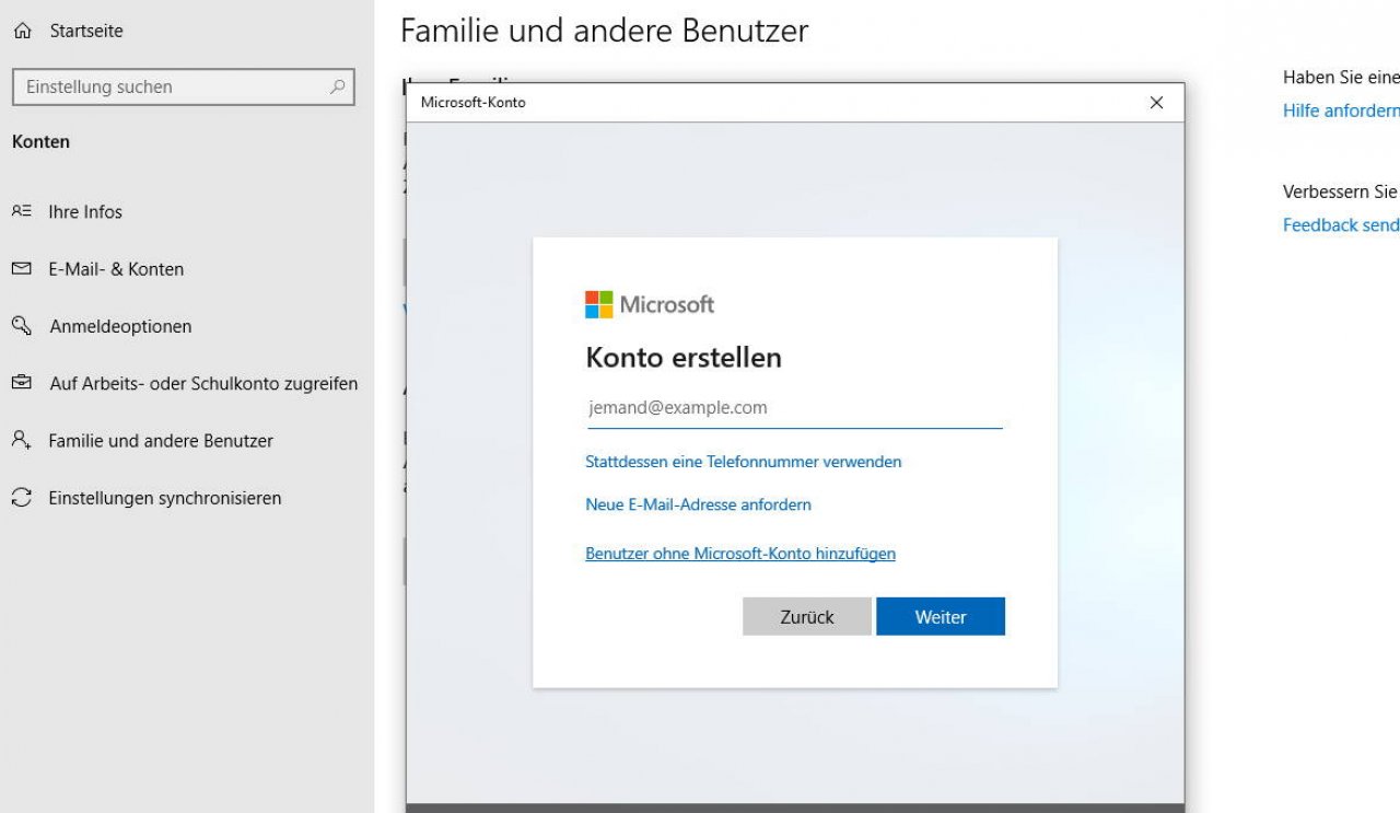 [08/10/2019] Wie richte ich ein Benutzerkonto bei Windows 10 ein? Wir klären diese Frage.