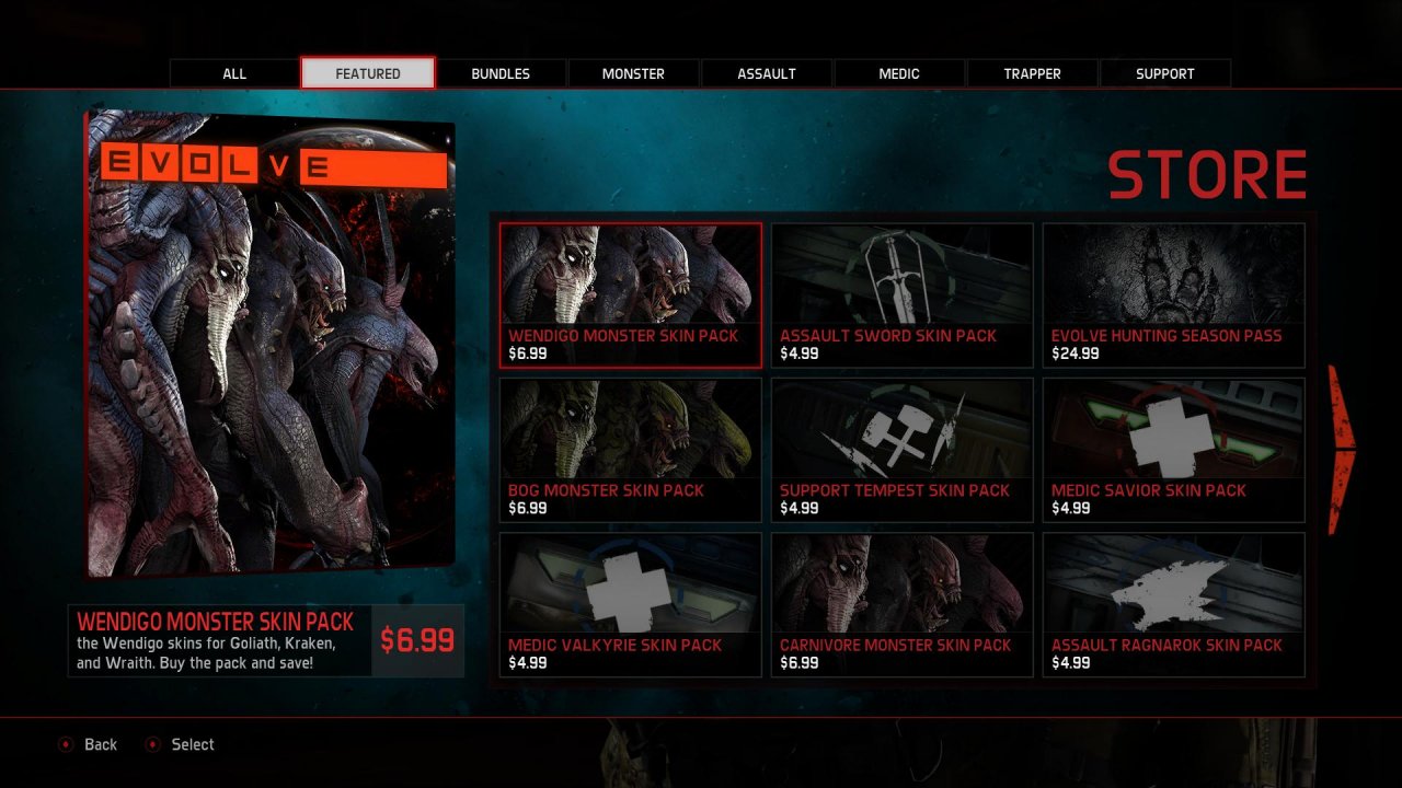 [15/11/2019] Durch die aggressive DLC-Politik, die drei unterschiedliche Pre-Order-Versionen beinhaltete, verloren viele Spieler das Interesse am asynchronen Multiplayer-Shooter Evolve.
