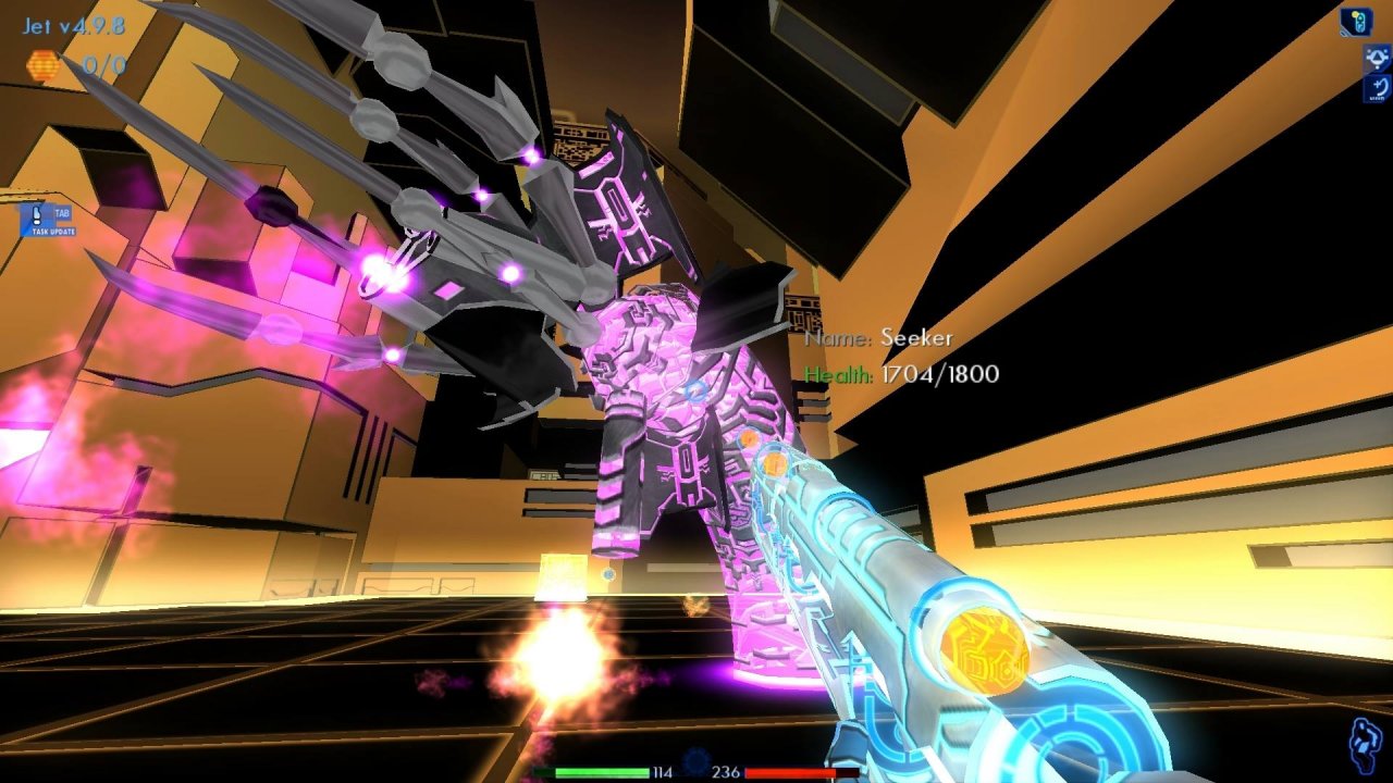 [20/11/2019] Einer der wenigen Bosskämpfe in Tron 2.0.