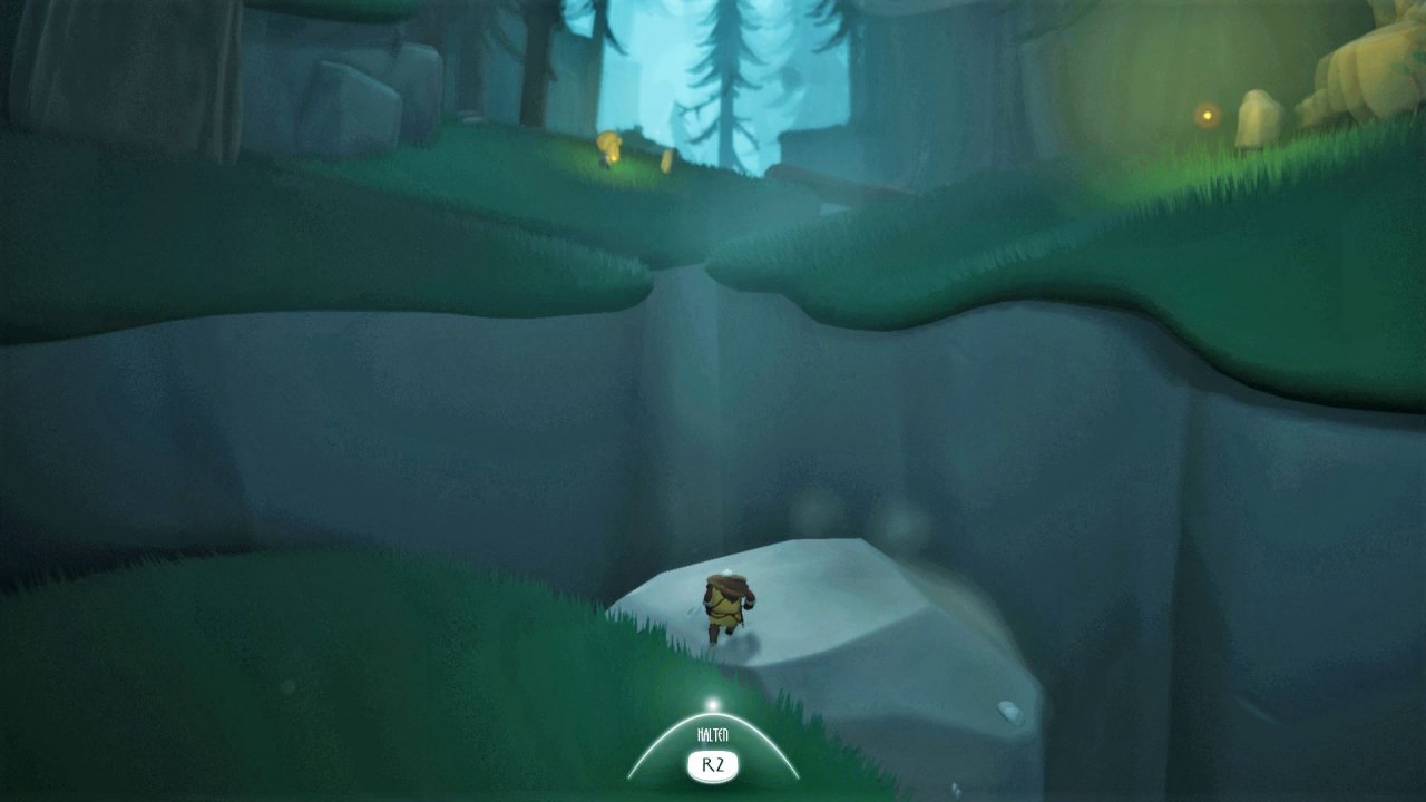 [18/12/2019] Ein wichtiges Gameplayfeature ist die Zeitmanipulation. Hier haben wir gerade einen Felsbrocken aus der Versenkung geholt, um weiter zu gelangen.