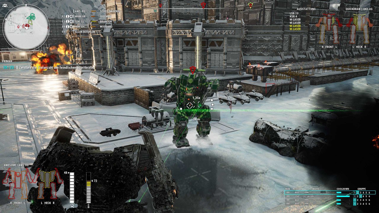 [10/12/2019] Mechwarrior 5: Mercenaries - In kalten Umgebungen ist die Hitzeentwicklung bei allen Mechs etwas verringert.