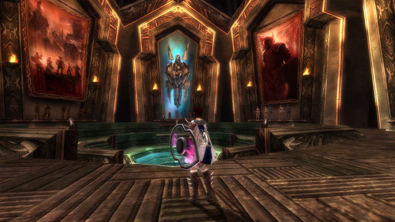 [06/12/2019] In Guild Wars 1 konnten wir in der Halle der Helden Rüstungen, Waffen, Boss-Trophäen, Minis, Titel und top-ausgerüstete NPC-Helden für Belohnungen in Guild Wars 2 anrechnen lassen.
