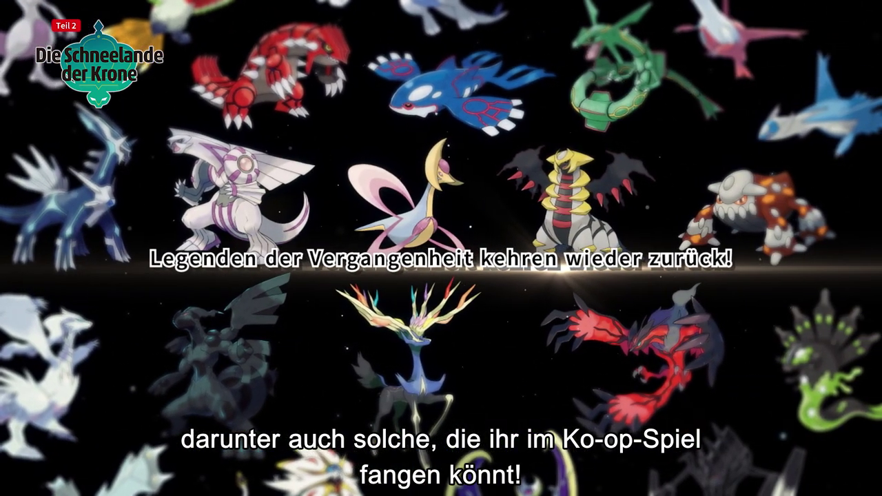 Mit dem Erweiterungspass werden alle(?) legendären Pokémon aller vorhergegangener Hauptspiele der Reihe zu Pokémon Schwert & Schild hinzugefügt.