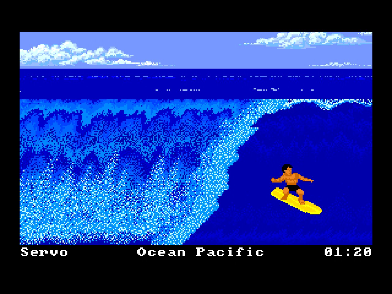 [24/01/2020] California Games (1987) behielt den Eventcharakter von Summer Games bei, verlagerte den Schauplatz aber ins sonnige Kalifornien. Zudem kam eine Prise Humor dazu: Beim Surfen konntet ihr etwa von einem Hai gefressen werden. &nbsp; (1)