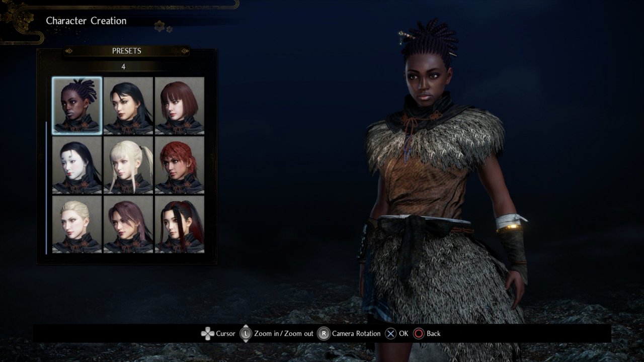 Nioh 2 Charaktereditor