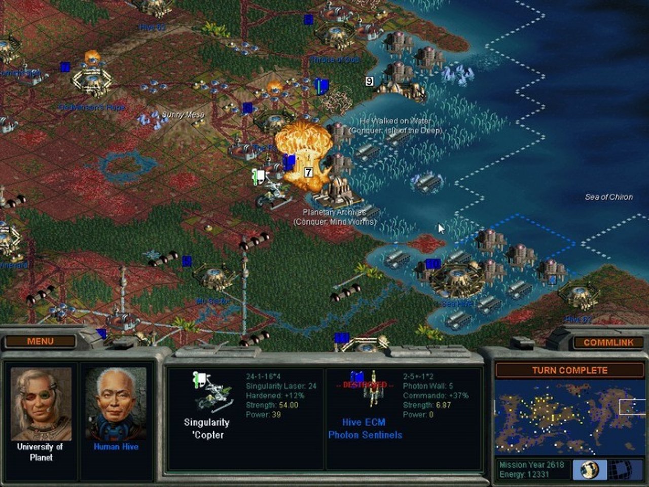 [27/02/2020] Alpha Centauri (1999) knüpft chronologisch dort an, wo Civilization aufhörte und betraute Spieler damit, einen Planeten zu kolonisieren. Das Original samt der Erweiterung Alien Crossfire gibt’s derzeit für unter sechs Euro auf GOG.com.&nbsp;