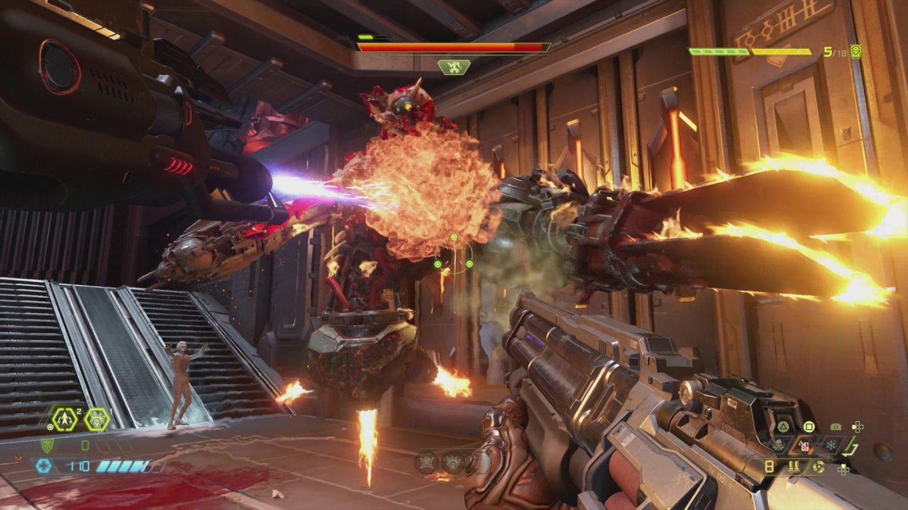 [17/03/2020] Auch auf Konsolen spielt sich Doom Eternal wunderbar flüssig. (PS4)