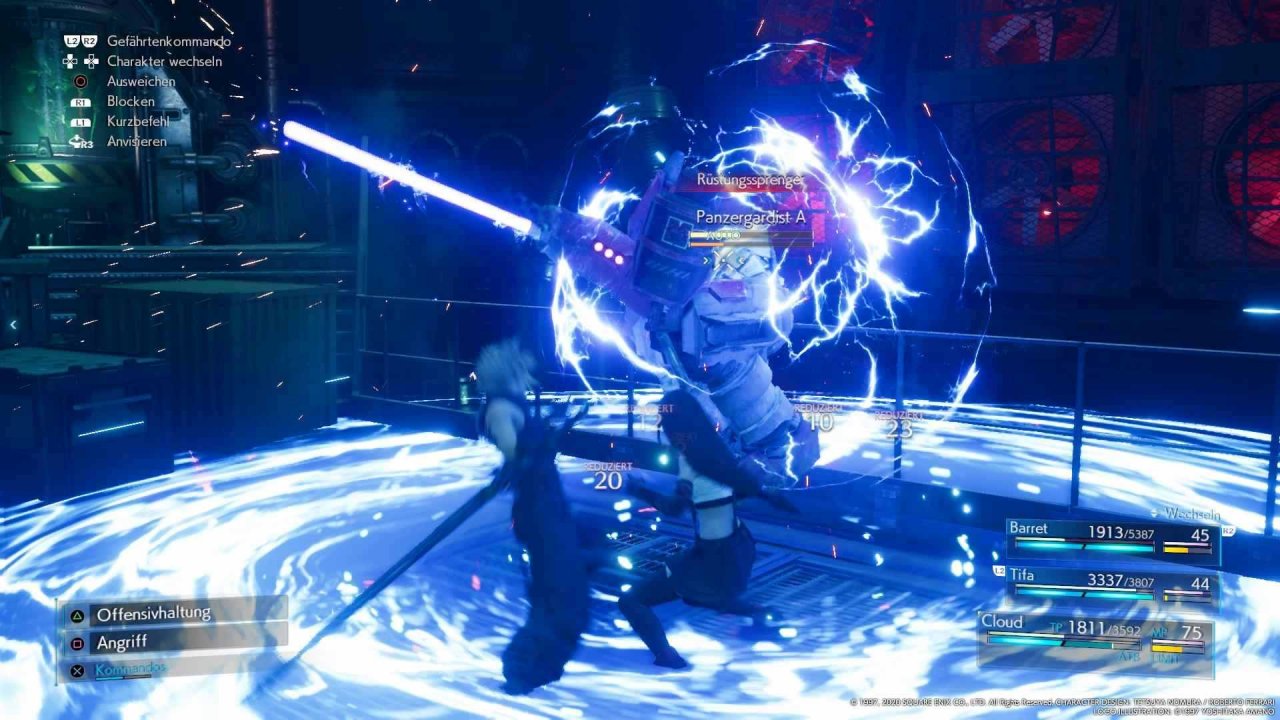 [06/04/2020] Laserschwerter sind auch bei Shinra groß im Kommen.