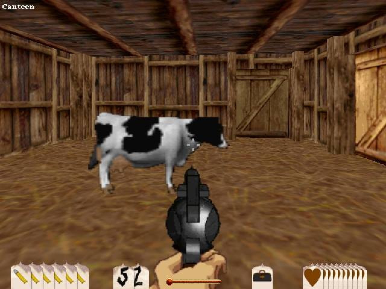 [27/04/2020] Arme Kuh! Sie besteht wie alle Tiere und Gegner nur aus einer flachen, grobpixeligen 2D-Grafik.