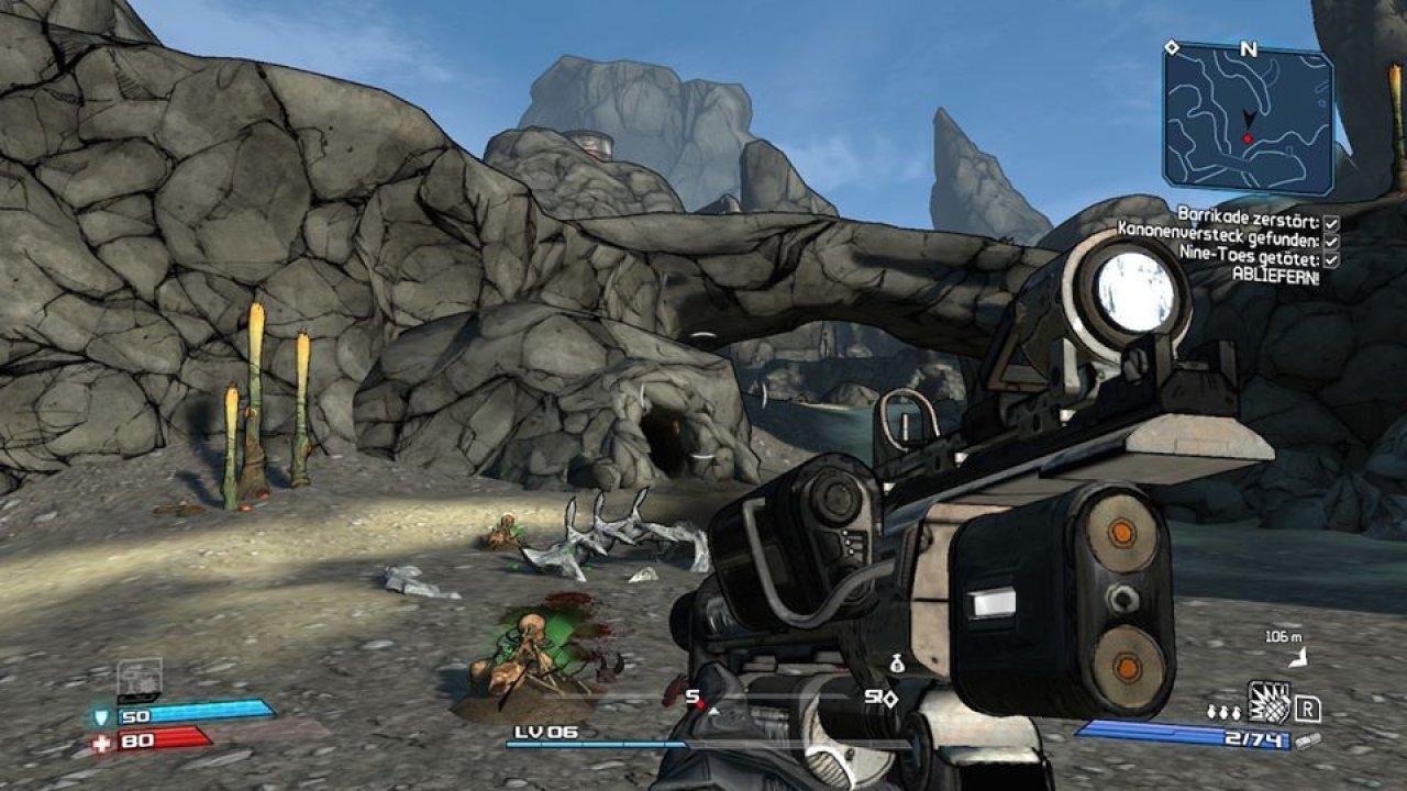 [30/05/2020] In Borderlands 1 erkunden wir größtenteils das grau-braune Ödland von Pandora. Optisch ist der Klassiker trotz Überarbeitung in die Jahre gekommen.