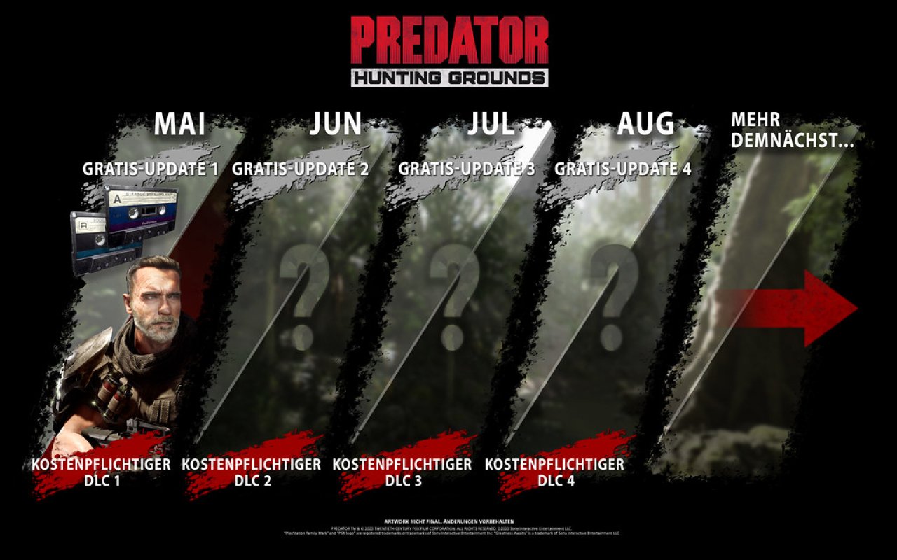 [13/05/2020] Die Roadmap von Predator: Hunting Grounds