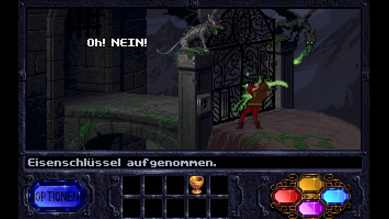 [05/06/2020] Eine der wenigen Möglichkeiten zu sterben: Wer dieses Tor ohne die notwendige Vorbereitung öffnet, der wird von den Steinfiguren gegrillt. &nbsp;