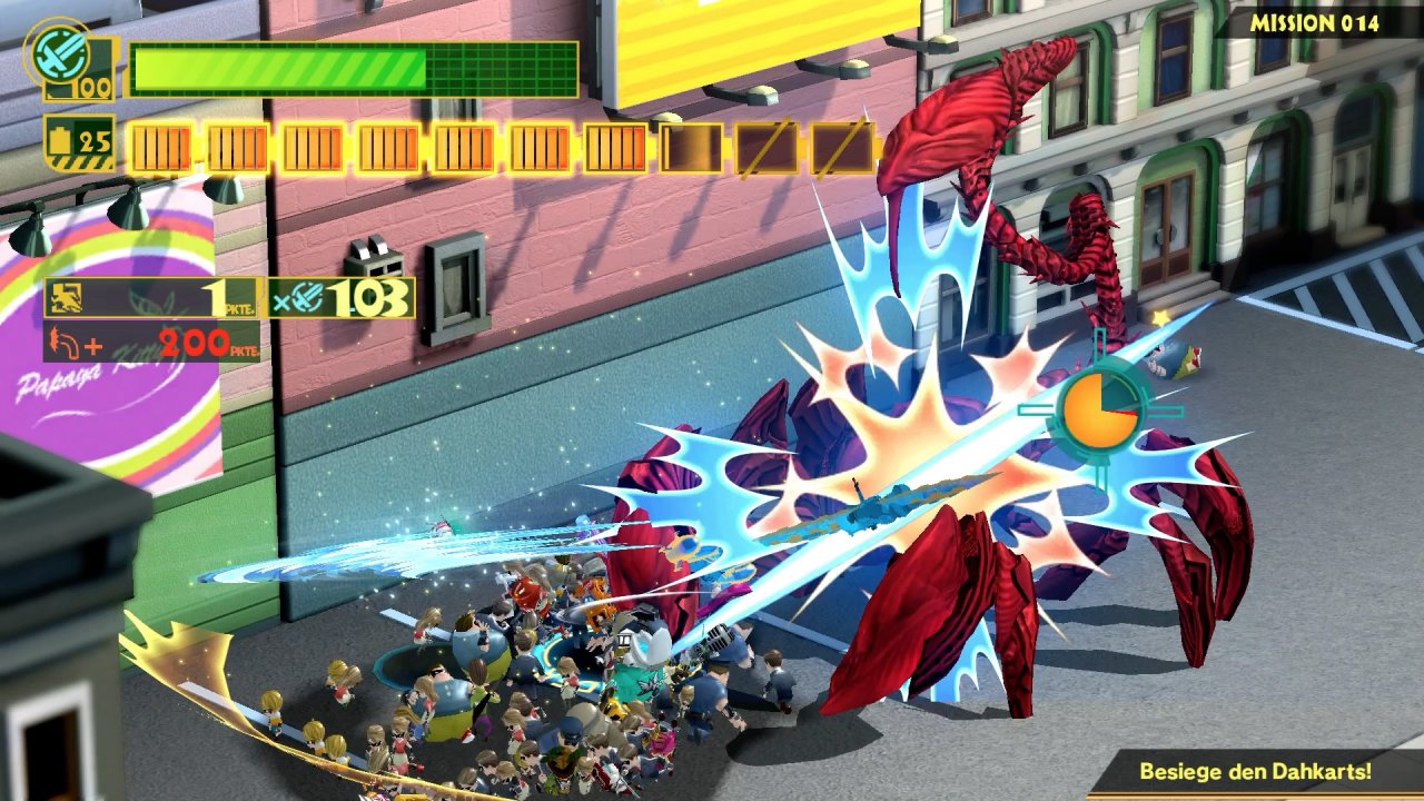 [04/06/2020] In The Wonderful 101 kommt ihr kaum zu einer Atempause. Es geht von Gefecht zu Gefecht, zu Quick-Time-Event, zum Bossfight und so weiter.
