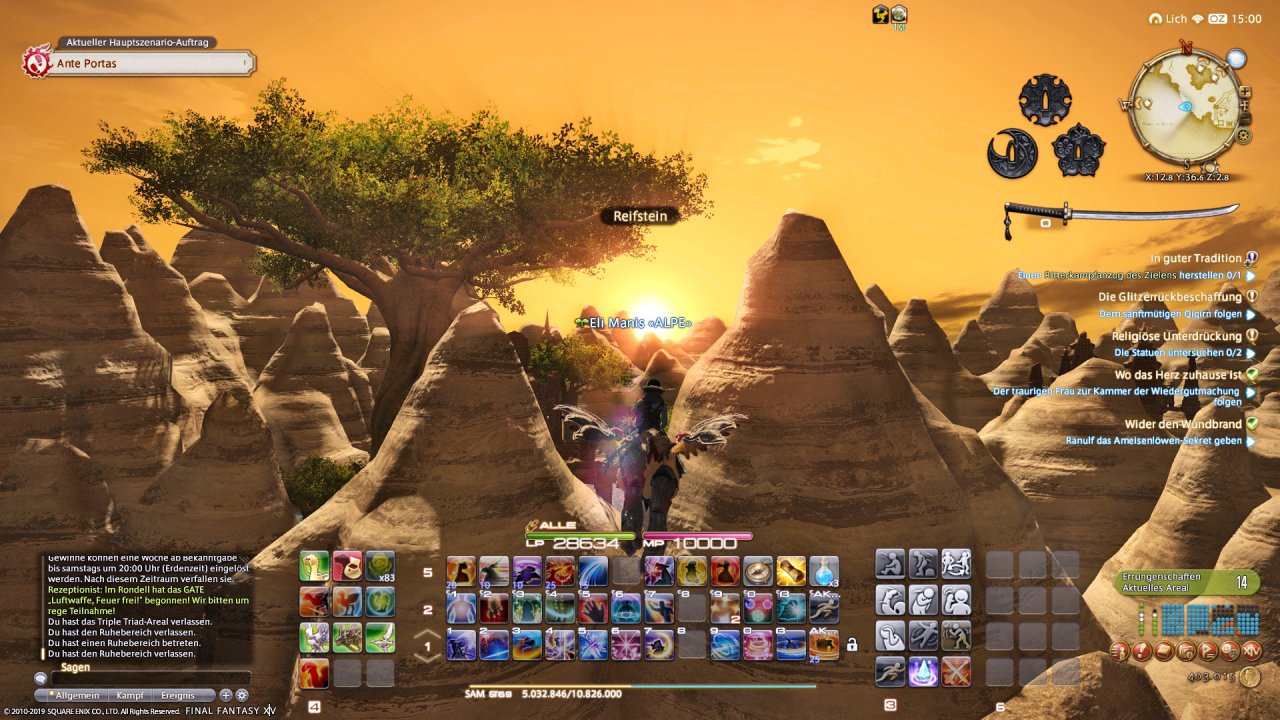 [21/09/2020] Square Enix gestaltete Final Fantasy 14 zum Glück von Grund auf neu und machte es mit viel Arbeit zum Hit. Ansonsten wären uns malerische Landschaften wie diese verwehrt geblieben.