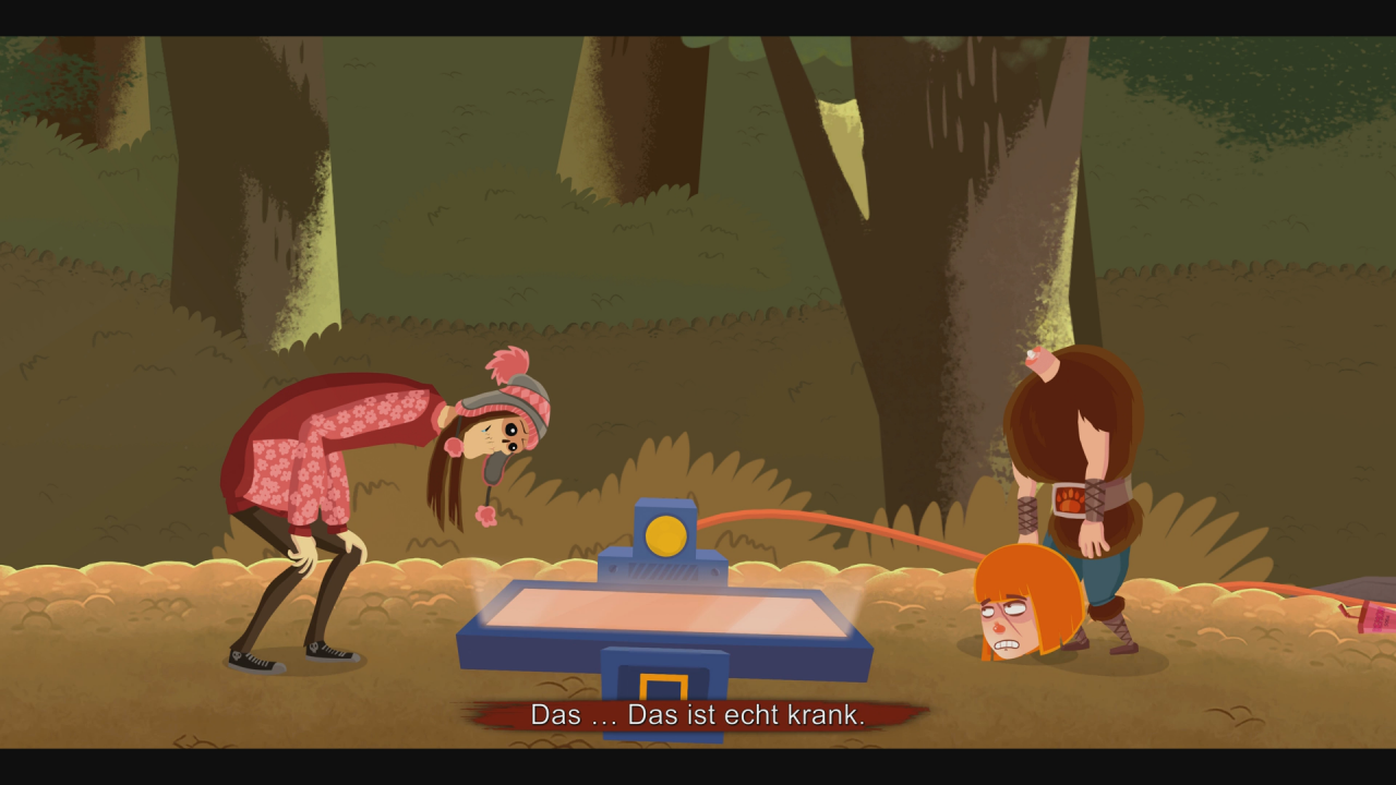 [03/09/2020] Der Apokalyptische Reiter Pestilenz muss sich direkt übergeben, als Bjørns Kopf sich das erste Mal von seinem Körper löst. Iiiirgh!