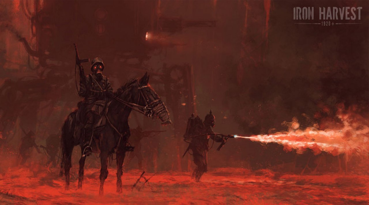 [03/09/2020] Dieses düstere Artwork zeigt die Flammenwerfer-Einheit der sächsischen Kompanie.