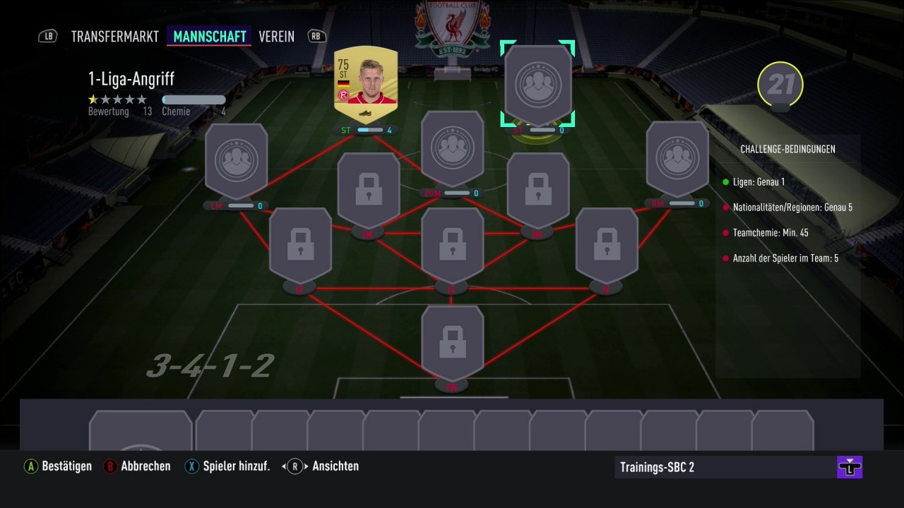 [15/10/2020] In den Squad Building Challenges werdet ihr unverkäufliche Spieler und abgelaufene Leihspieler los. Hier gibt es ebenso viele Belohnungen.