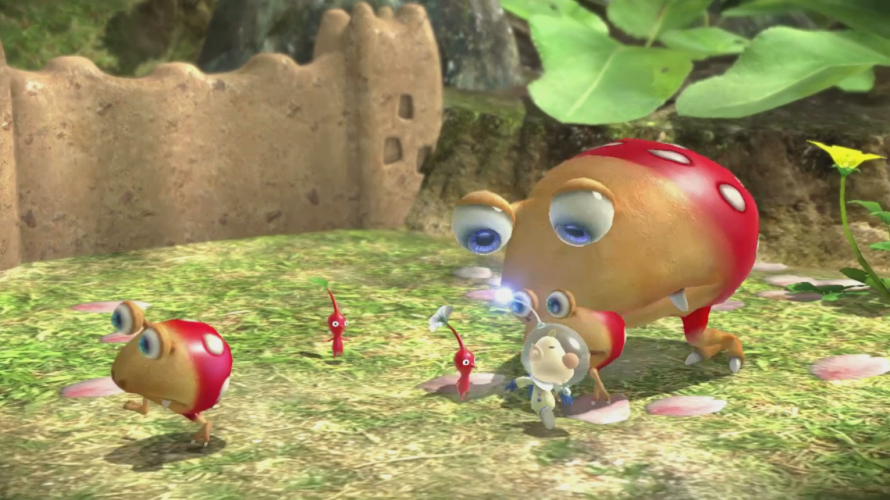[28/10/2020] Es geht um Leben und Tod: Die Pikmin vermehren sich durch das Erbeuten von anderen Lebewesen, allerdings sind die Pikmin auch ein schmackhafter Happen für die meisten Kreaturen, die PNF-404 bevölkern.