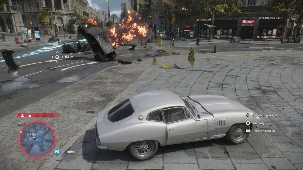[02/11/2020] Sobald ihr einen Agenten in euren Reihen habt, dürft ihr mit einem an 007 erinnernden Auto Raketen verschießen.
