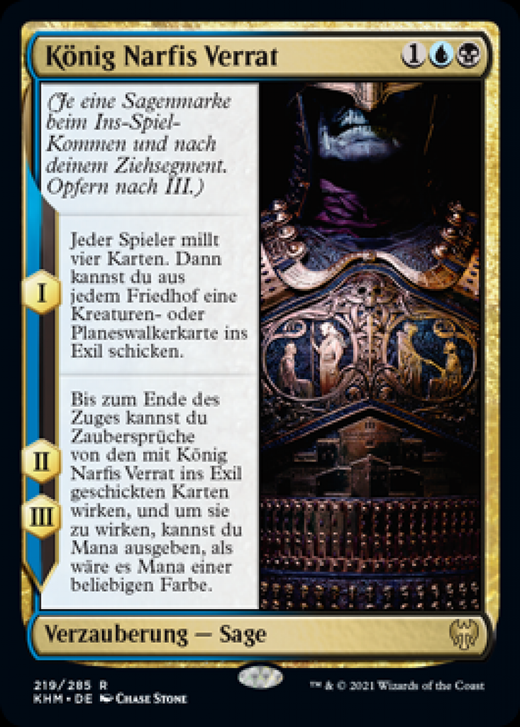 [19/01/2021] König Narfis Verrat (King Narfis Betrayal) ist eine starke Karte für alle Dimir-Decks!