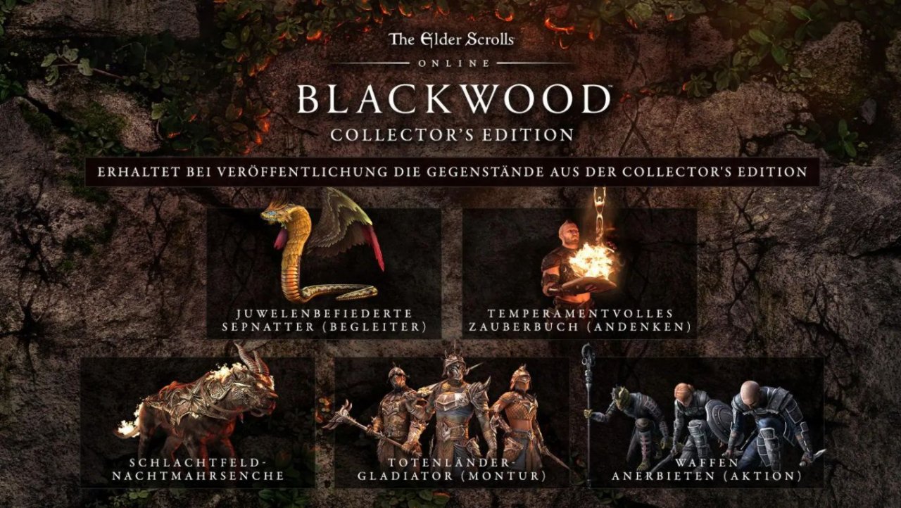 [27/01/2021] TESO: Infos zu den verschiedenen Versionen von Blackwood sowie den Goodies der Collector's Edition findet ihr in unserer Vorschau.