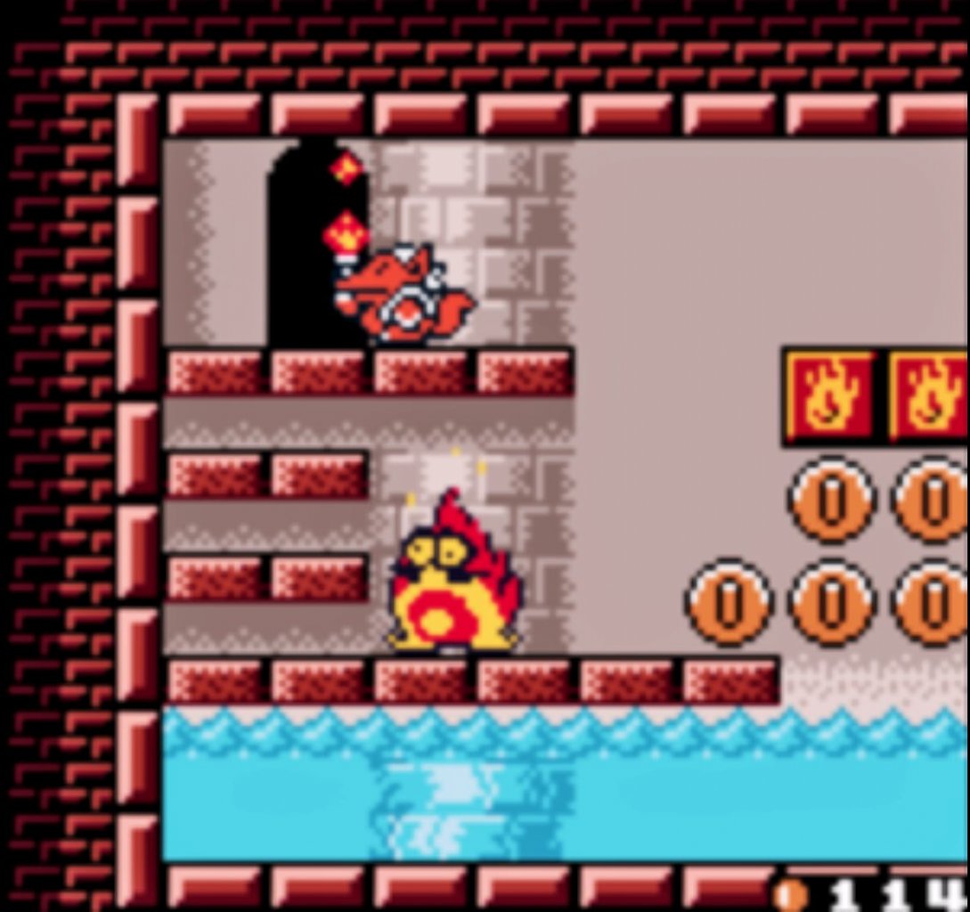 [08/01/2021] Wario steht in Flammen und bewegt sich wenige Sekunden als menschliche Fackel durch die Gegend, bevor er zu Asche zerfällt und wiederaufersteht.