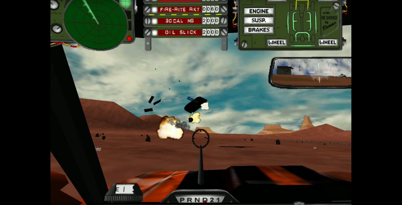 [11/02/2021] Man erkennt sofort den Mech-Warrior-Hintergrund: Activision besann sich mit Interstate 76 auf seine Stärken und verfrachtete das Ganze in eine Welt, die vor Charme sprüht.