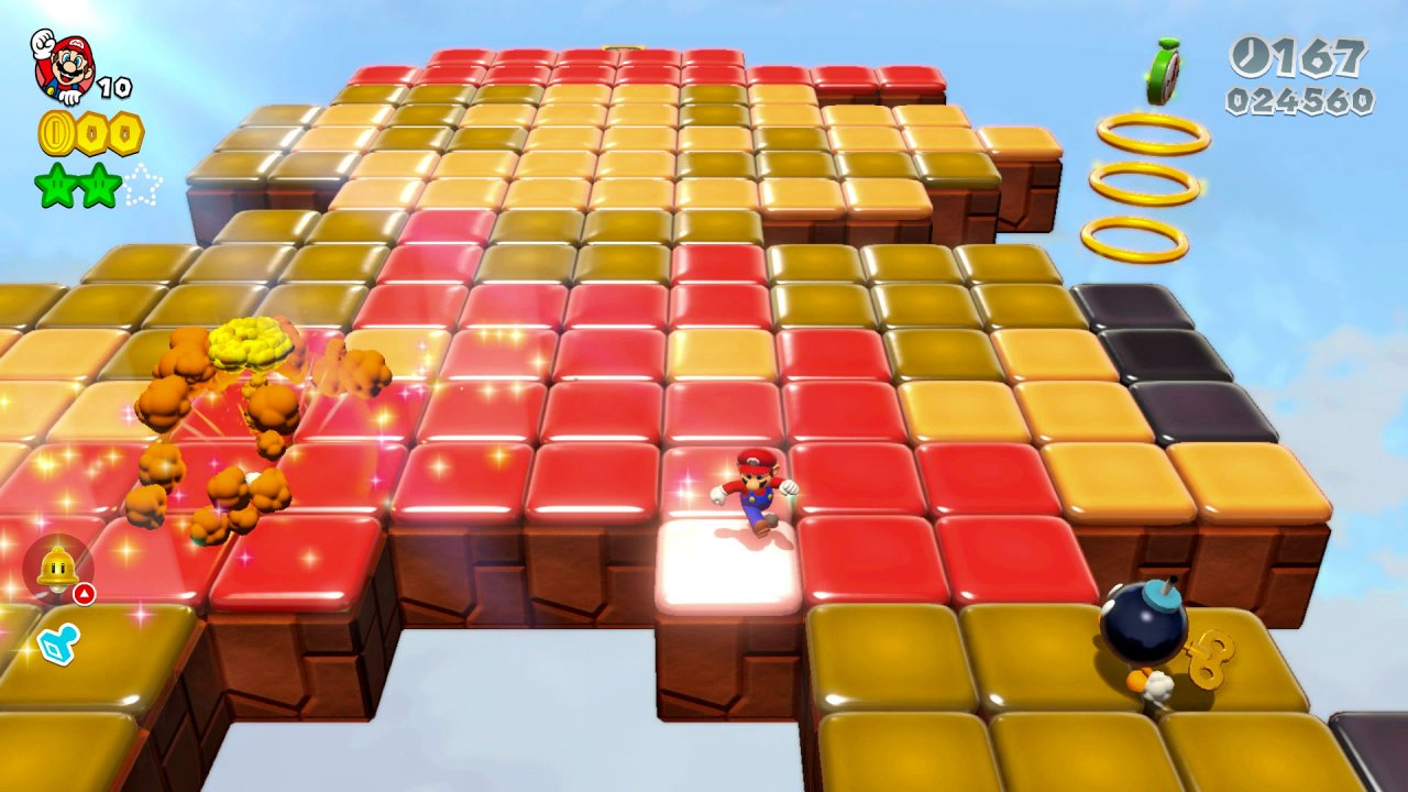 [10/02/2021] Die Methoden, um in 3D World Sterne zu verdienen, sind ebenso vielfältig wie unterhaltsam. Hier müsst ihr etwa einen riesigen Pixel-Mario einfärben.