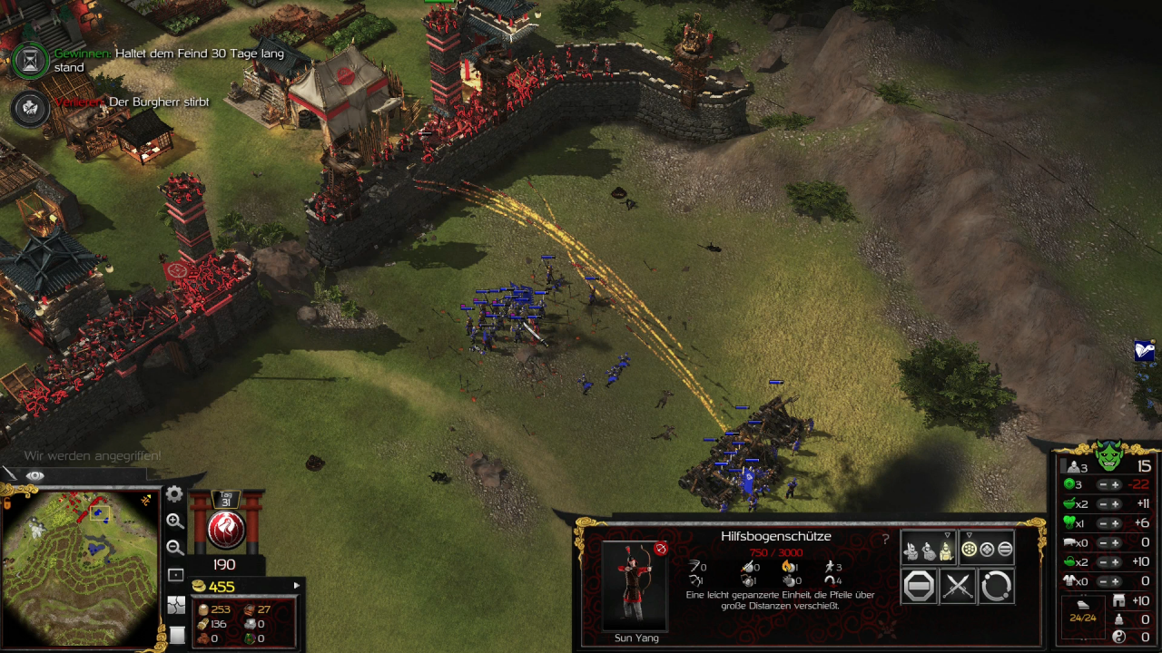 [10/03/2021] Während der diversen Belagerungen im Spielverlauf kommt ordentlich Stimmung auf! Leider ist Warlords aber nicht so atmosphärisch wie das originale Stronghold.