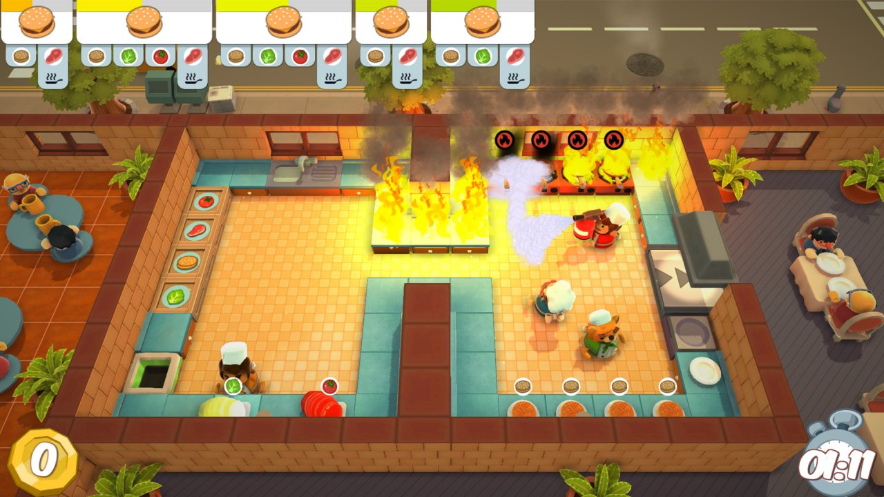 [31/03/2021] Die Kampagnen von Overcooked! (2016) und Overcooked! 2 (2018) wurden von Anfang an als Koop-Erfahrung entworfen und laufen auch erst mit einem oder mehreren anderen Spielern zu Hochform auf.