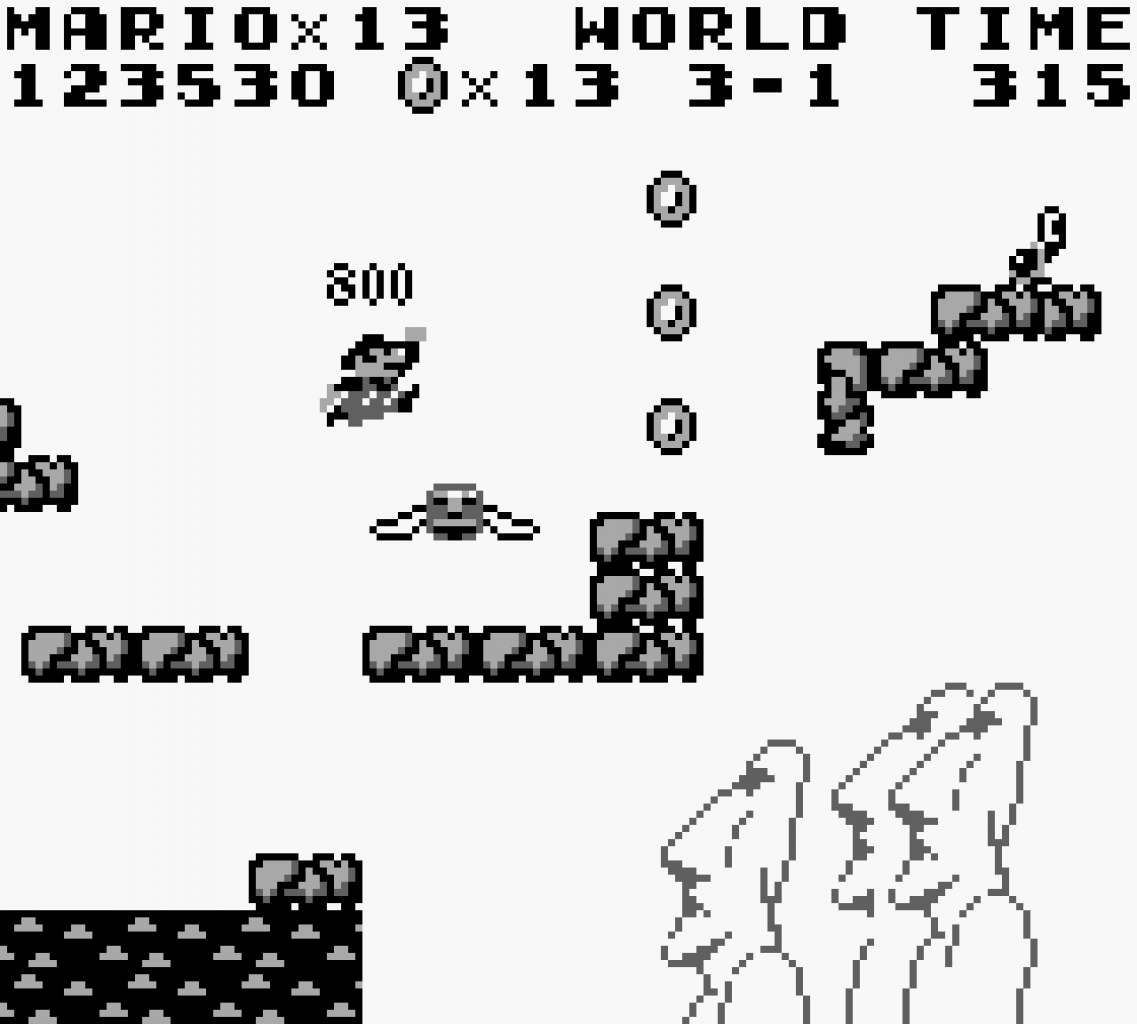 [27/05/2021] In Super Mario Land (1989) für den Game Boy ist Held Mario gerade einmal zwölf Pixel hoch. Dem Spielspaß tut dies keinen Abbruch.