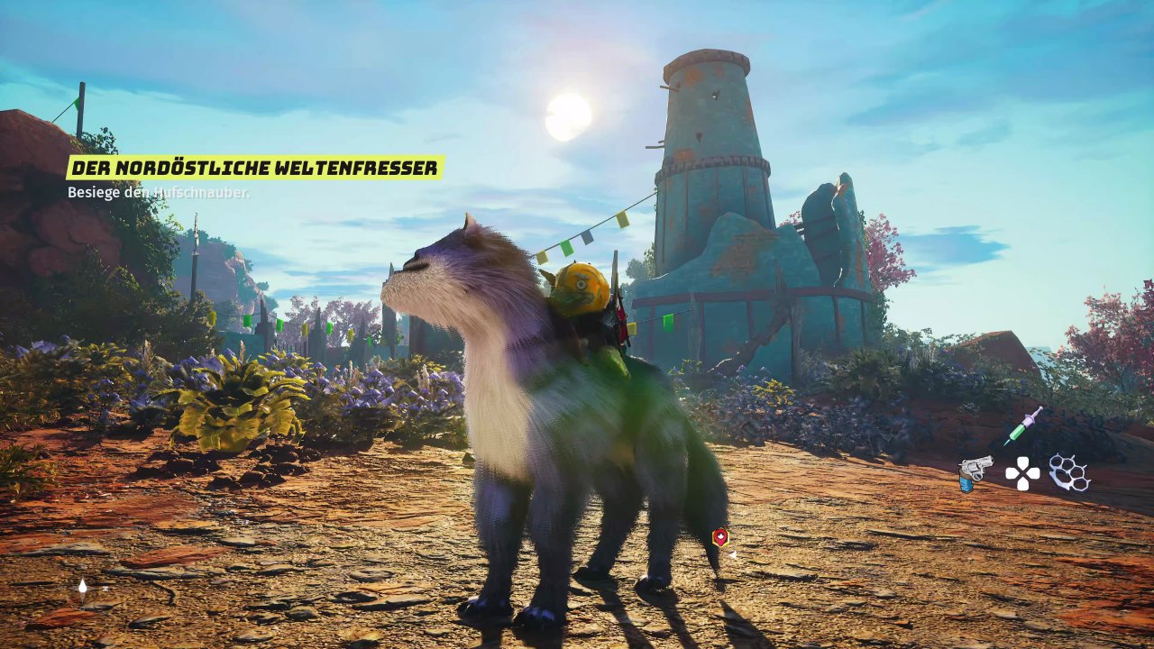 [18/05/2021] Auf den ersten Blick wirkt das Open-World-Abenteuer grafisch top. Bei genauerer Betrachtung fallen uns aber doch auch recht häufig schwammige Texturen und Clipping-Fehler auf. &nbsp;