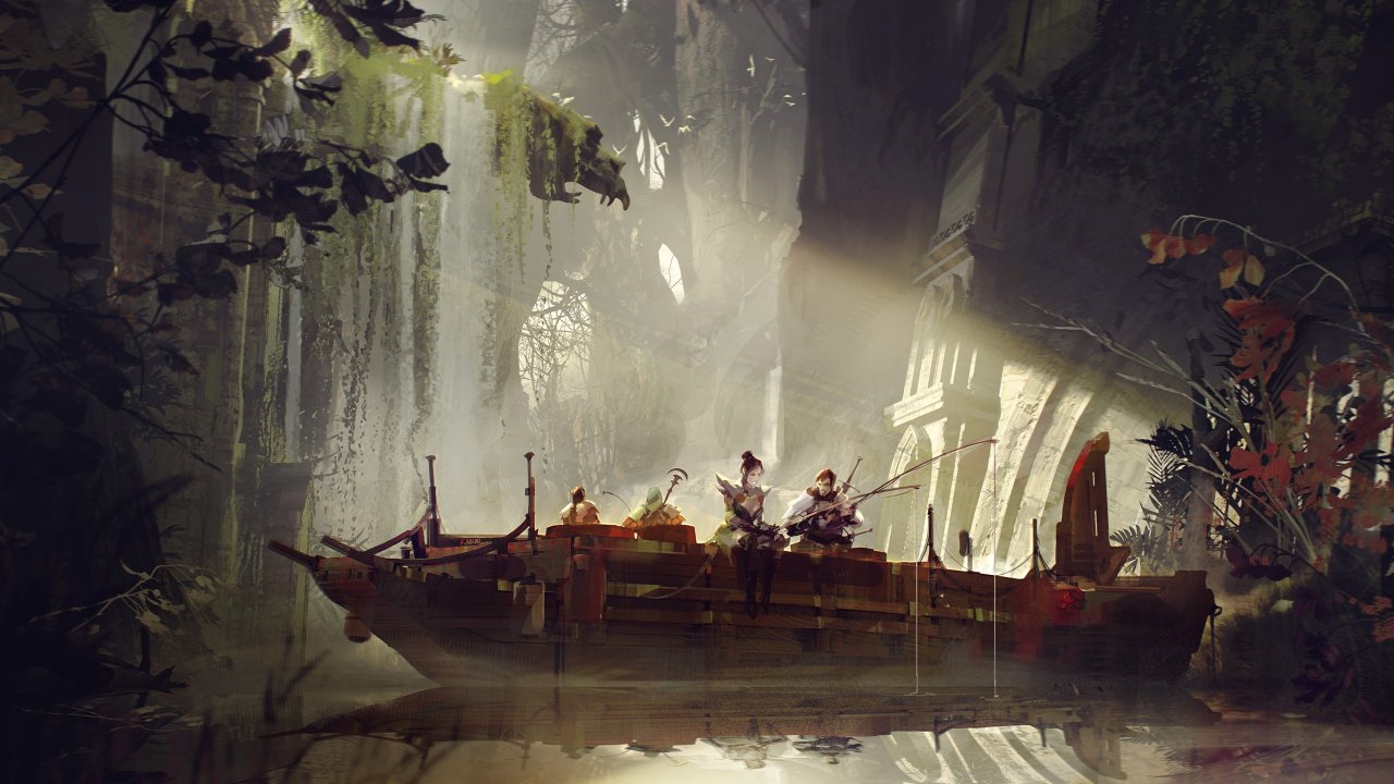 [27/07/2021] Concept Art zum Skiff und Angeln in GW2: End of Dragons