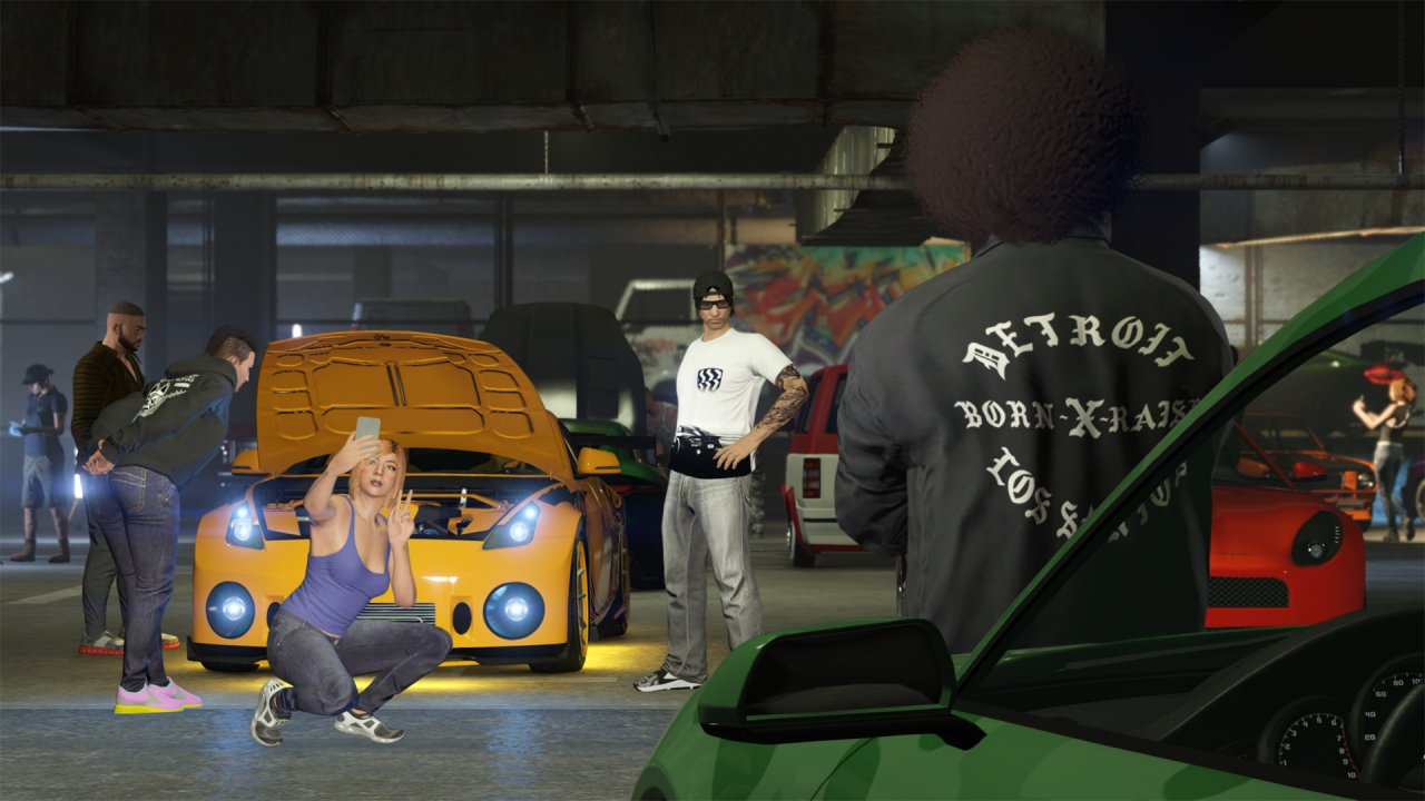 Ein Tuning-Treffen in GTA 5